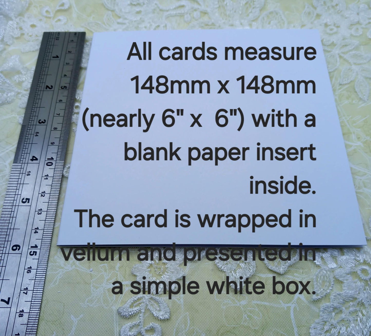 Handmade Luxury Christmas Card * Personalised * 3D * Boxed * Rustic Style with wreath.